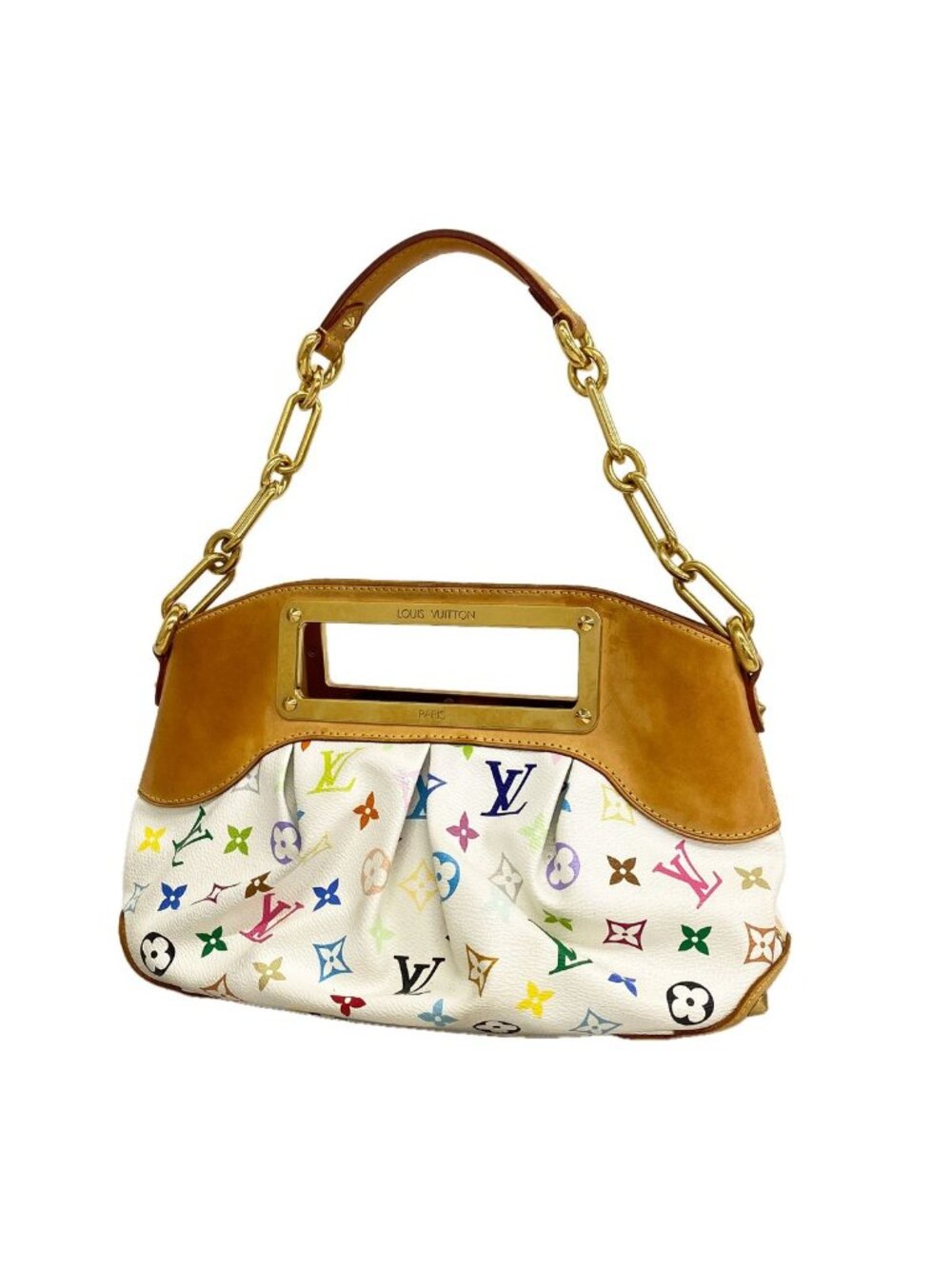Louis Vuitton Handbag Monogram Multicolor Judy PM Blanc 2-Way Bag